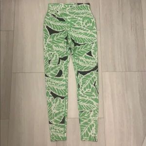 Alo Yoga Leggings High Waist Airbrush Leaf Print
